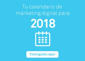 Calendario de marketing digital 2018